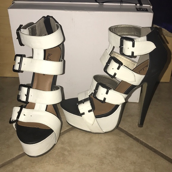 Michael Antonio Shoes - Black and white platforms